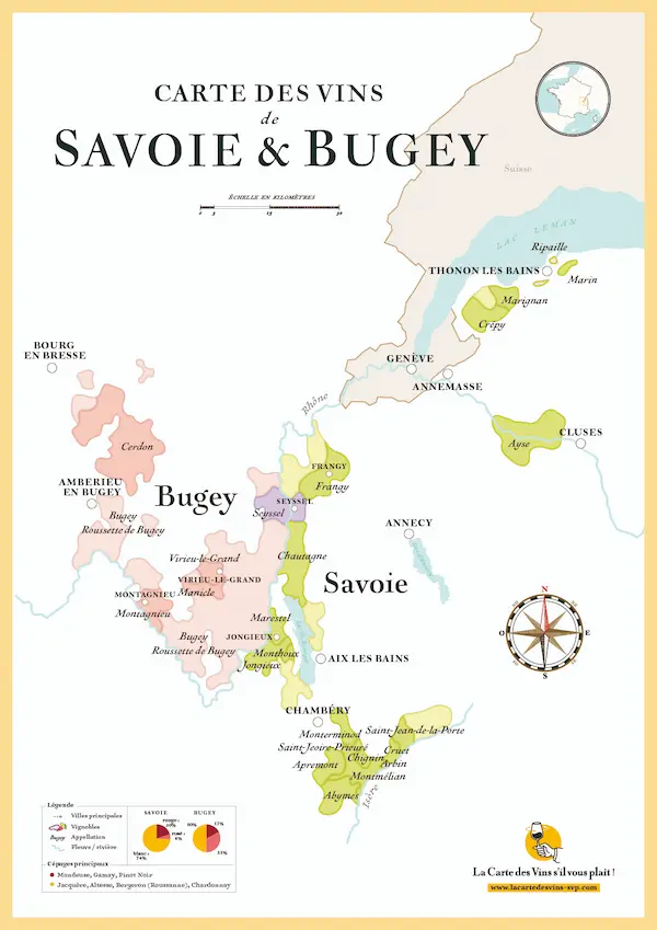carte des vins région Savoie